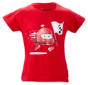 T-Shirt Ready (Rouge, 4 ans, Fille)