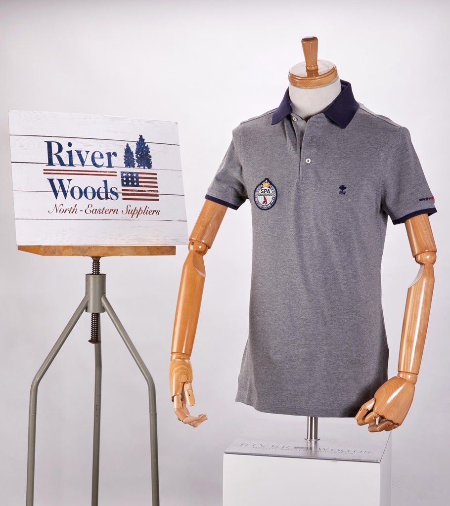 River Woods - Men's Grey Polo