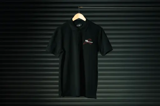 Basic - Black Polo Chest Logo